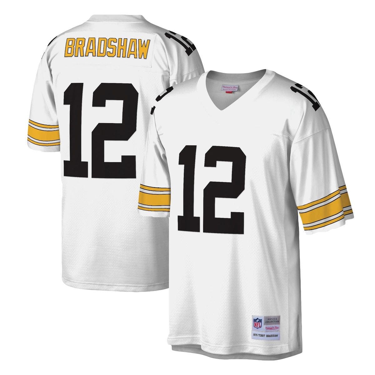 1975 AUTHENTIC VINTAGE TERRY BRADSHAW STEELERS JERSEY 60 MITCHELL NESS PC