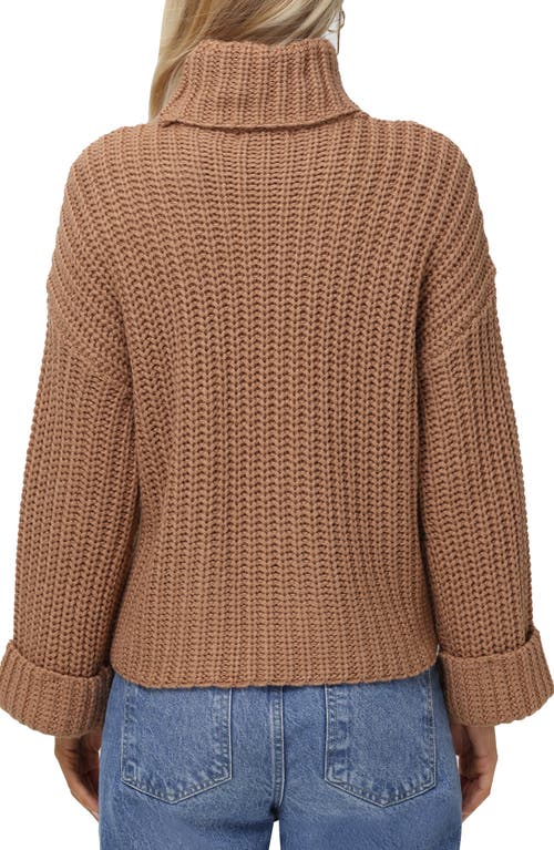 525 Vida Bell Sleeve Turtleneck Sweater In Cinnamon