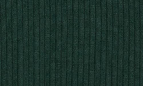 Go Couture Turtleneck Sleeveless Minidress In Forest Rib