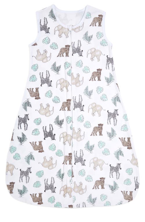 aden + anais Cotton Muslin Wearable Blanket in Jungle Animals Grey