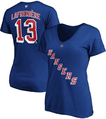 Fanatics Women's Branded Alexis Lafreniere Blue New York Rangers