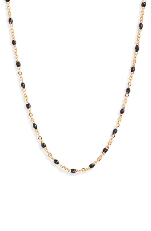 Shop Set & Stones Kaz Bead Station Necklace In Gold/black