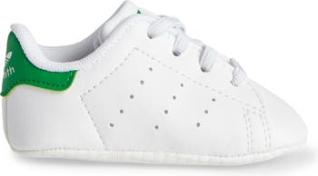 adidas Originals STAN SMITH CRIB UNISEX - Chaussons pour bébé - footwear  white/silver metallic/blanc - ZALANDO.BE