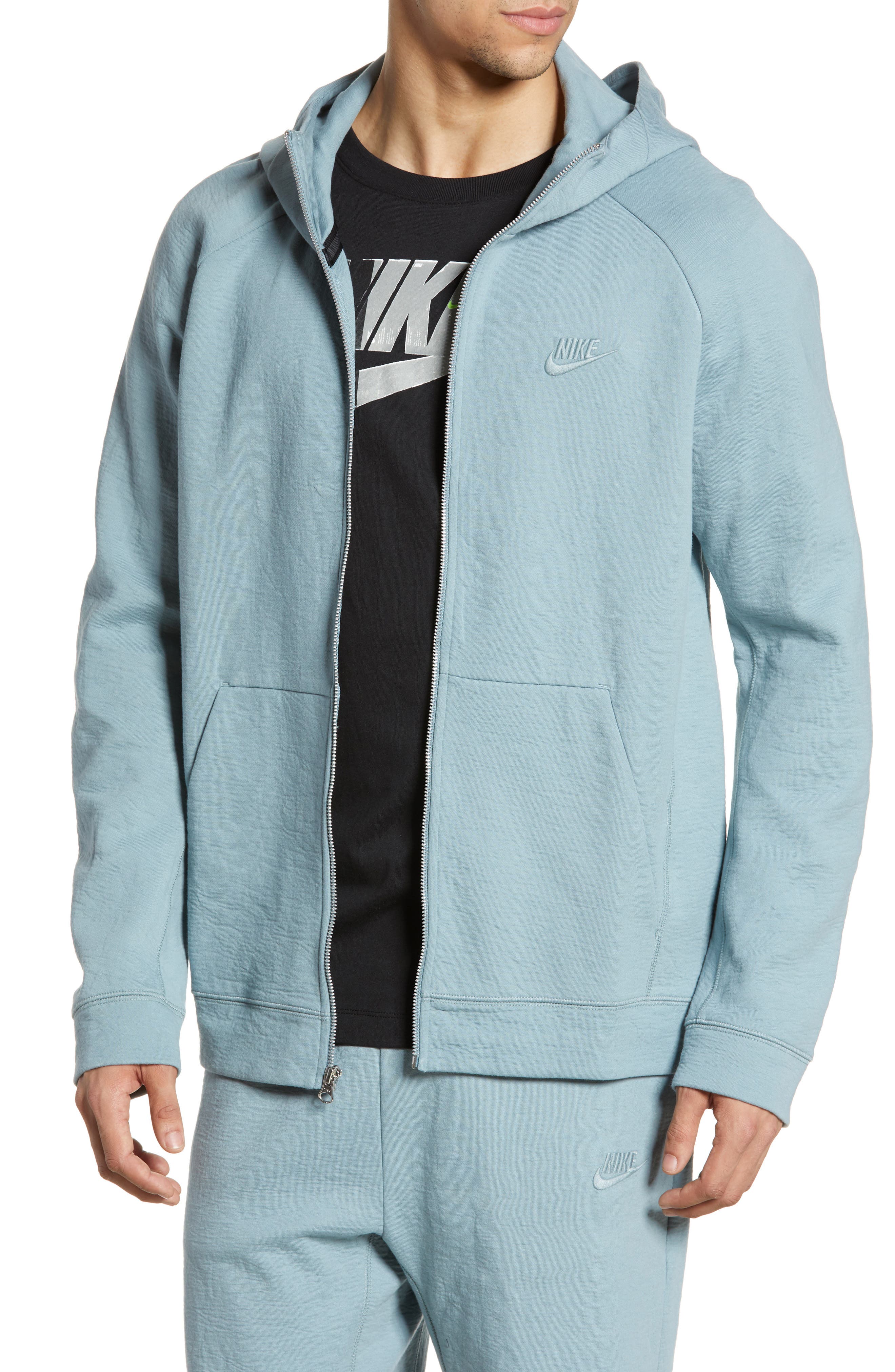  Sportswear Full Zip Hoodie, Main, color, AVIATOR GREY