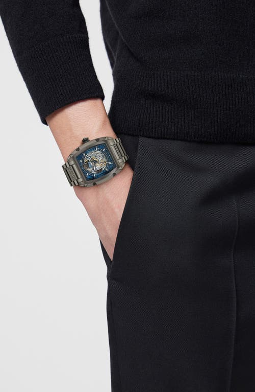 Shop Versace Dominus Bracelet Watch, 42mm In Ip Gunmetal