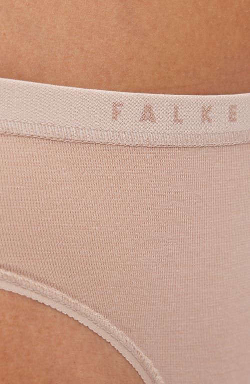 Falke Daily Climate Cotton Blend Bikini Briefs In Camel