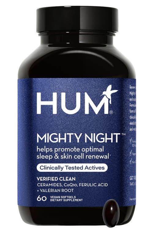 Hum Nutrition Mighty Night Overnight Renewal Supplement with Ceramides, CoQ10 & Ferulic Acid Supplement at Nordstrom