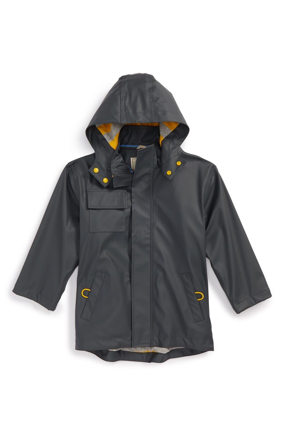 Hatley 'Splash' Terry Lined Waterproof Rain Jacket (Toddler Boys