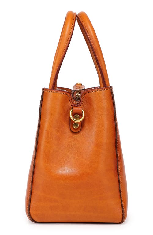 Old Trend Dahlia Mini Tote Bag In Cognac