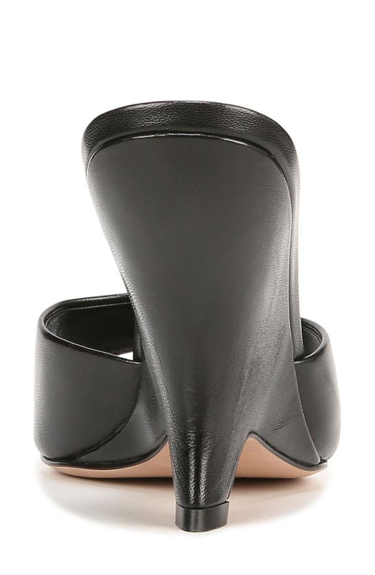 Veronica Beard Mila Leather Peep-toe Wedge Sandals In Black