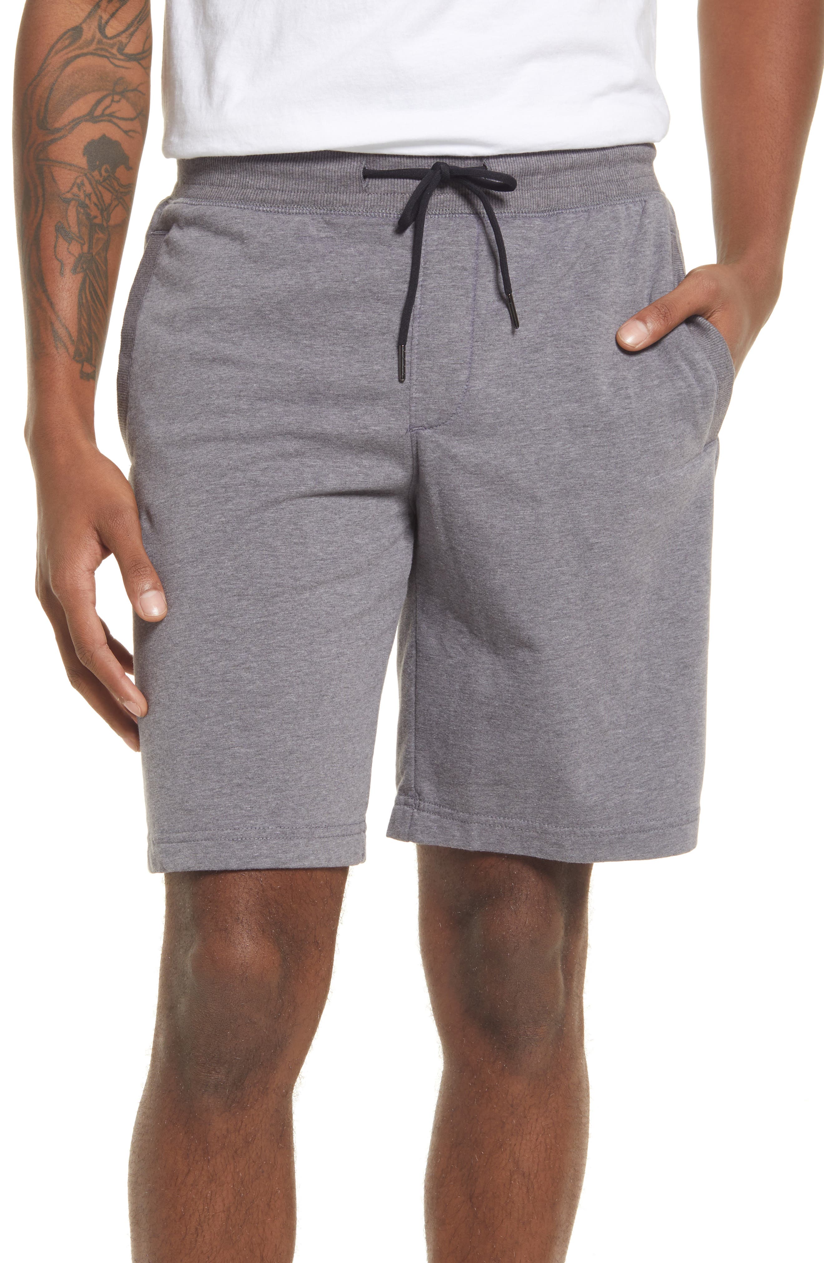 gray shorts men