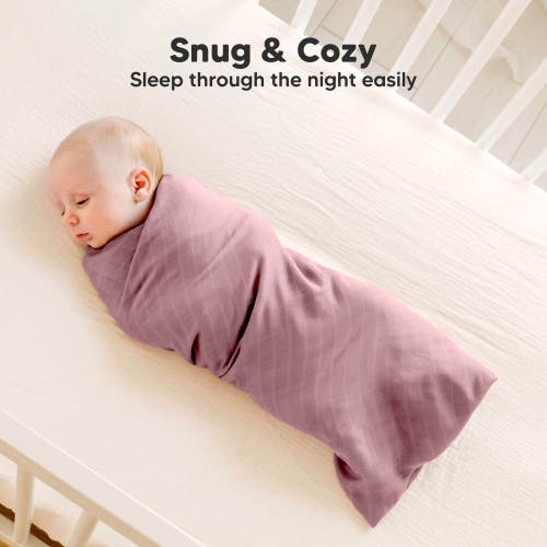 Keababies Lumi Muslin Swaddle Blankets In Lavender