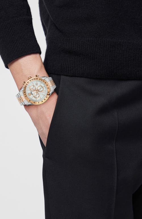 Versace Master Chronograph, 44mm In Two Tone