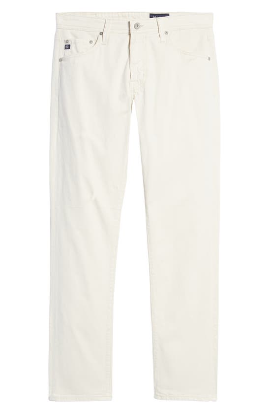 Ag Tellis Slim Fit Sateen Pants In Silent Smoke