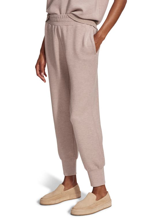 Shop Varley Slim Cuff Ankle Joggers In Taupe Marl