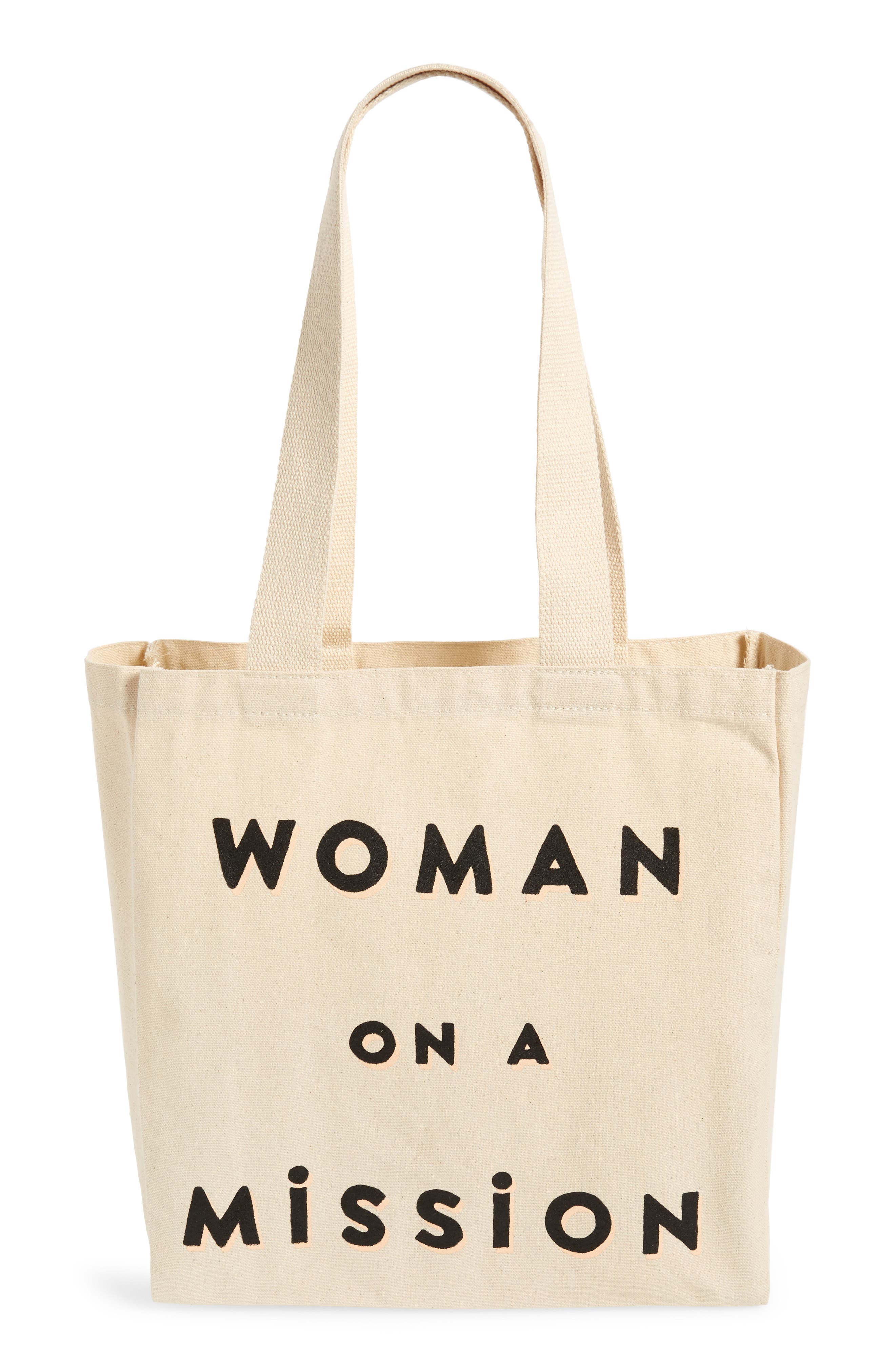 FEED Woman on a Mission Canvas Tote 