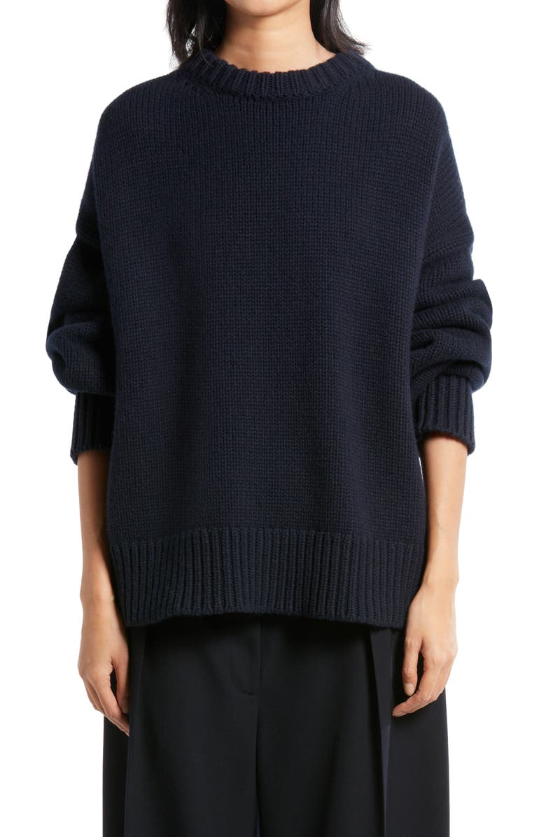 The Row Ophelia Oversize Crewneck Wool & Cashmere Sweater | Nordstrom