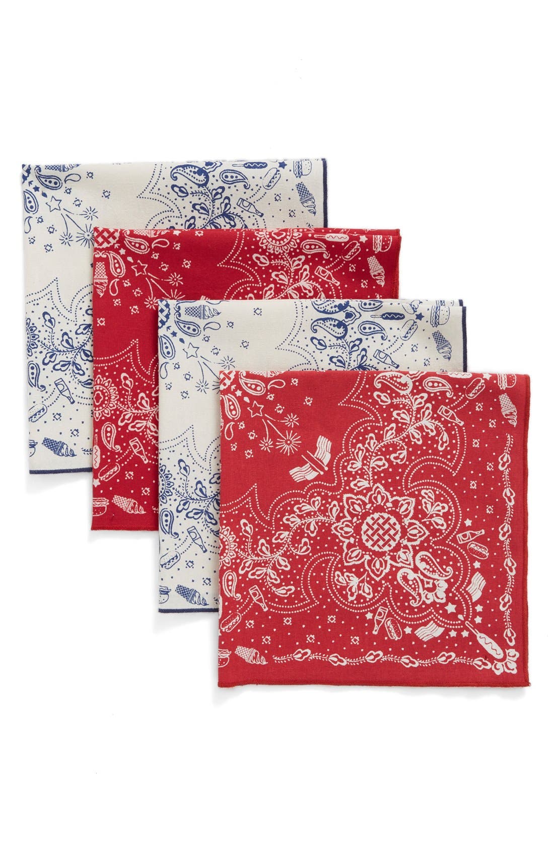 Nordstrom at Home Bandana Print Cotton Napkins (Set of 4) Nordstrom