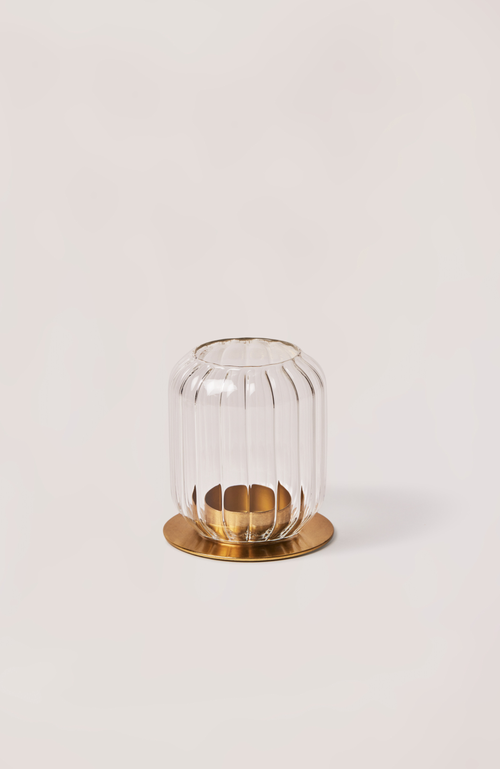 Fleck Kira Glass Lantern Set Of 2 In Clear