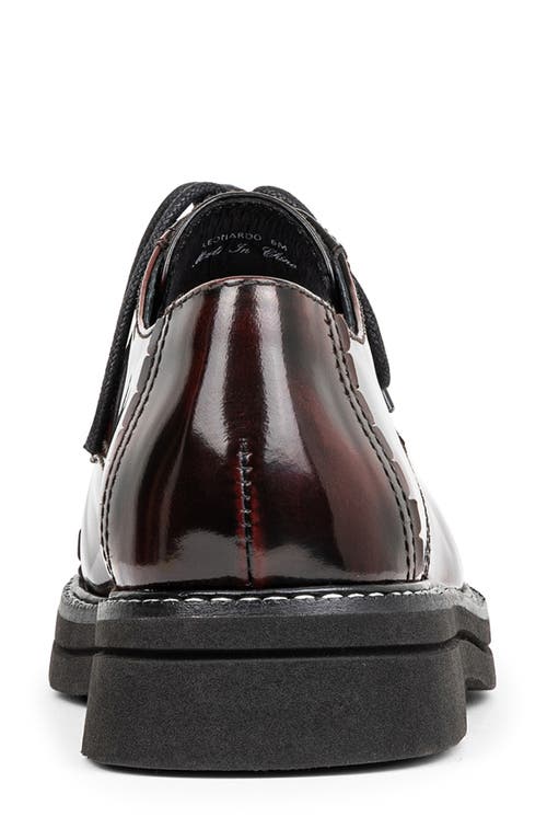 Shop Donald Pliner Leonardo Cap Toe Derby In Bordeaux