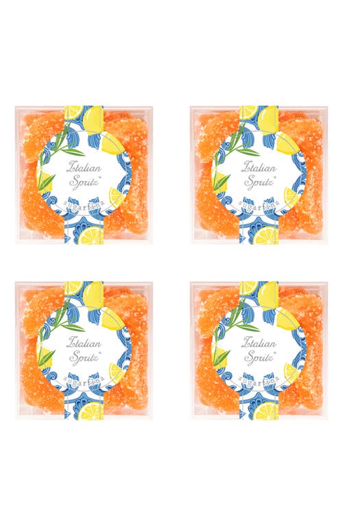 sugarfina Italian Spritz Set of 4 Candy Cubes in Blue at Nordstrom