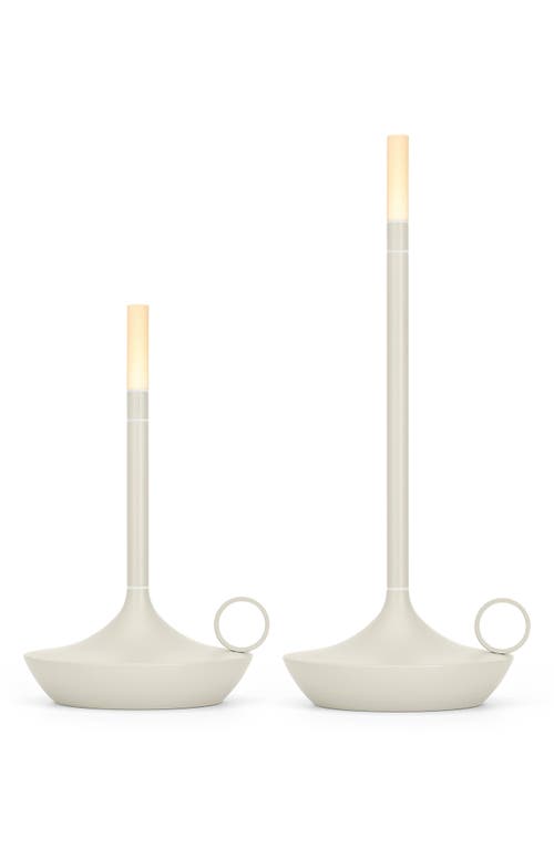 Wick By Graypants Wick Rechargeable Table Light In Mist Gray