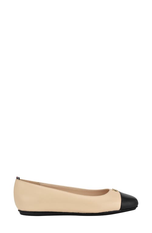 Tommy Hilfiger Women's Bekim Cap Toe Ballet Flats In Medium Natural