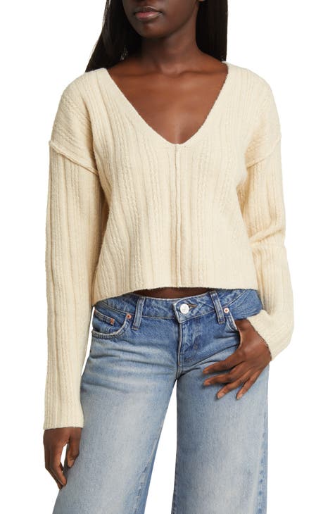Relaxed Cozy Crop Sweater