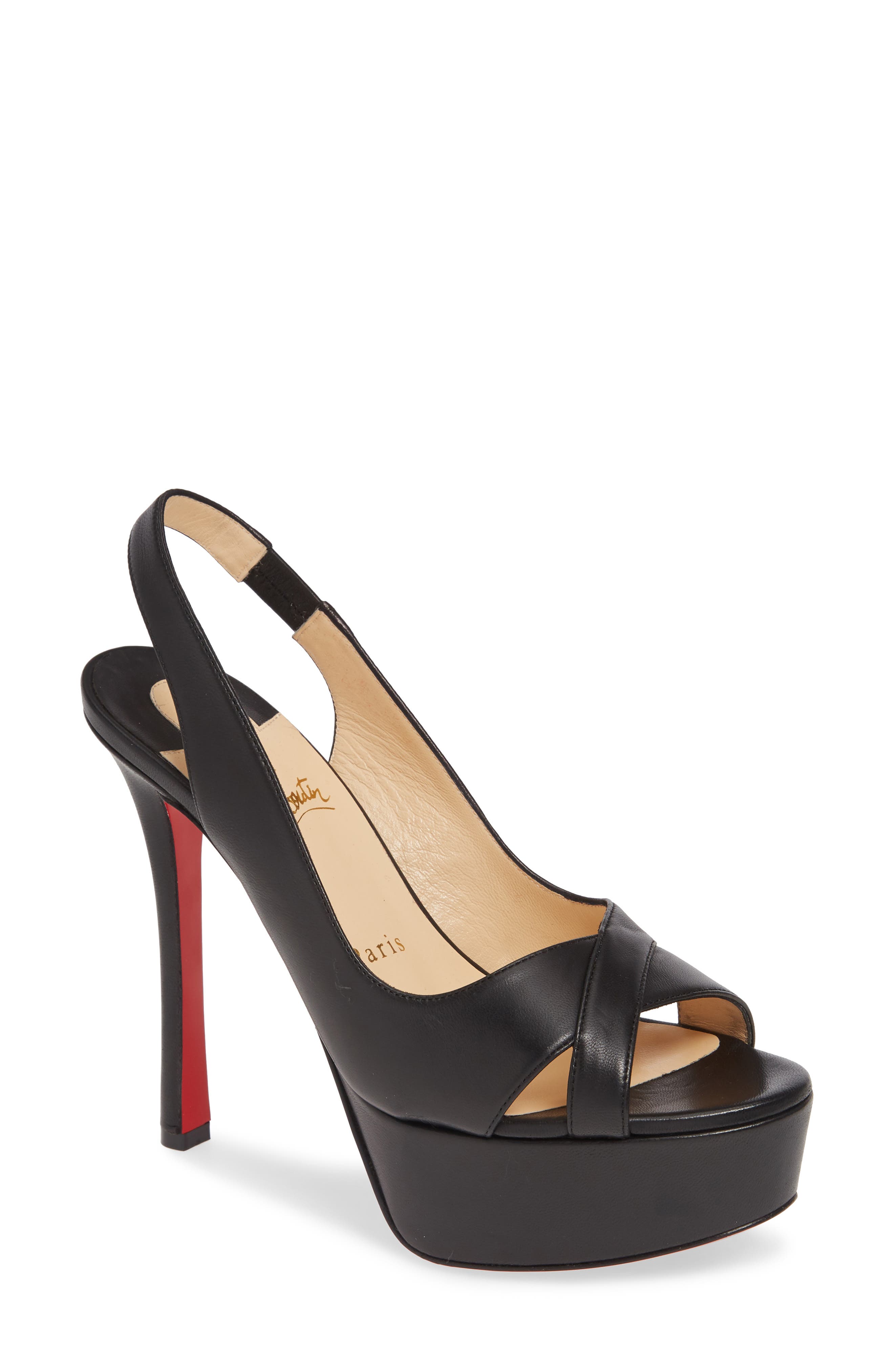 Christian Louboutin Postdam Glitter Platform Sandal (Women) Nordstrom
