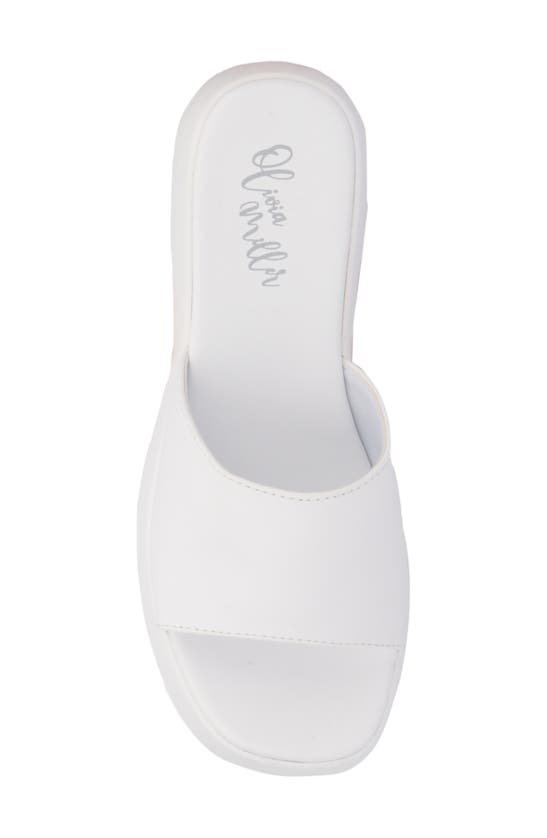 Olivia Miller Ambition Slide Sandal In White