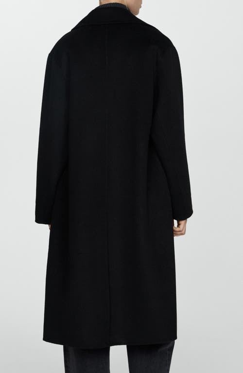 MANGO MANGO PICAROL OVERSIZE DOUBLE BREASTED WOOL BLEND COAT 