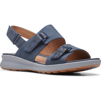 Clarks Un Adorn Slingback Sandal, Blue