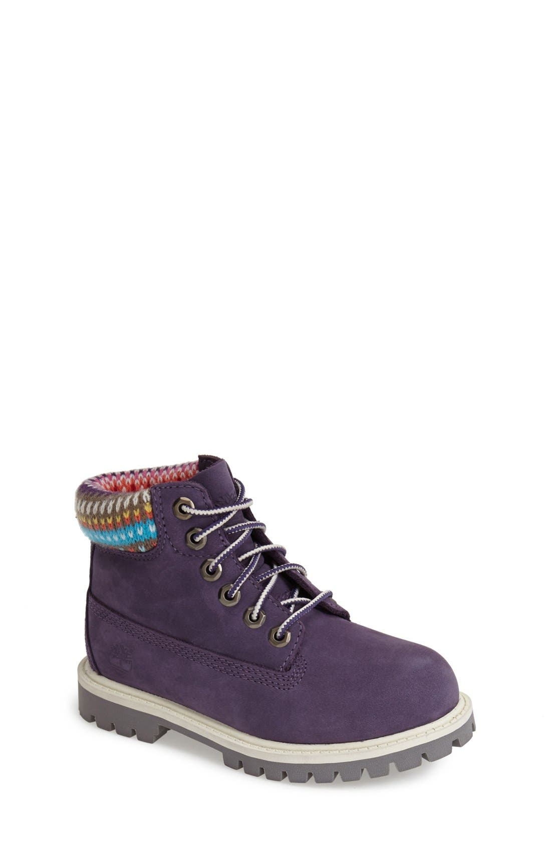 kids purple timberlands