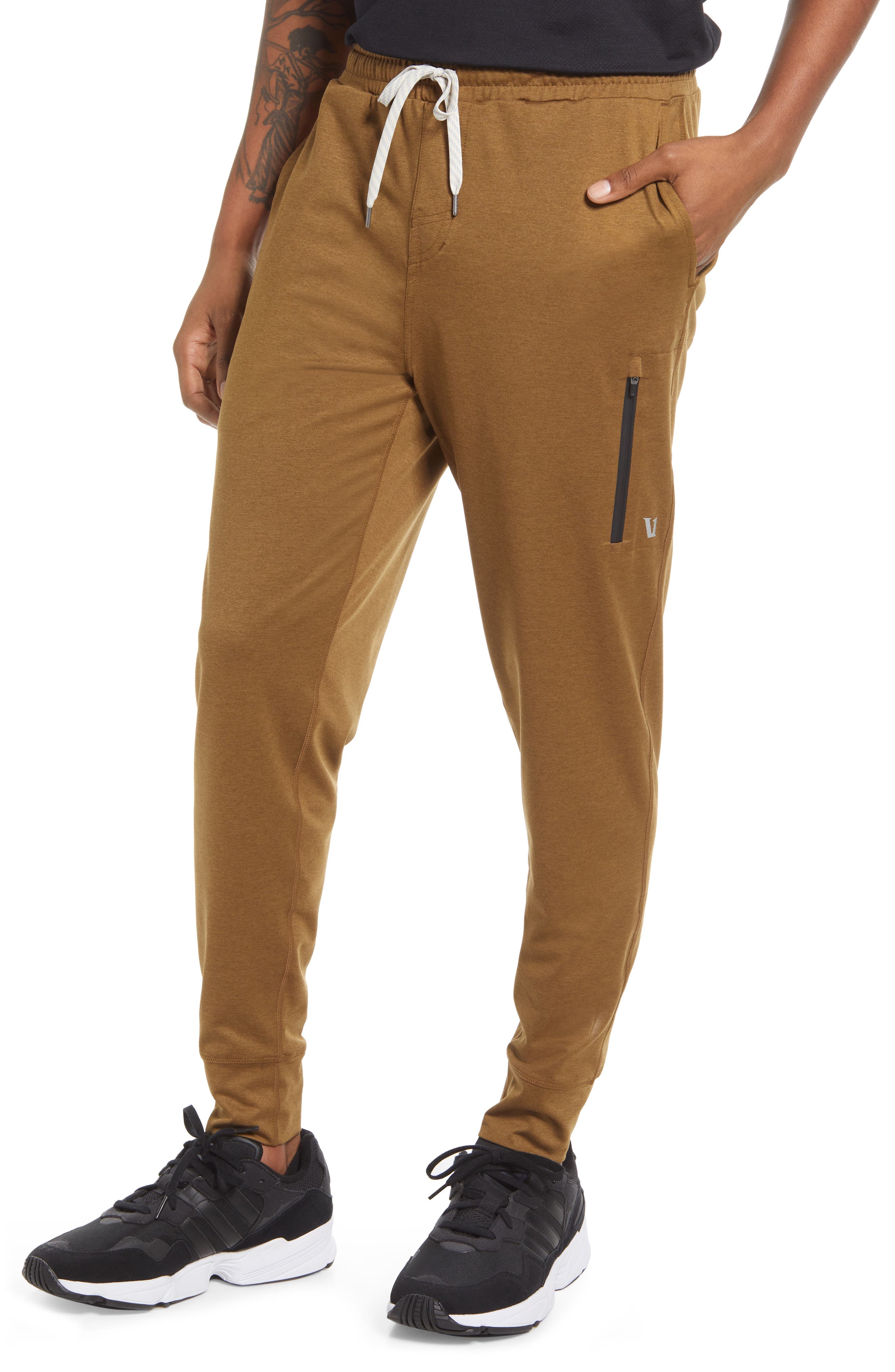 brown track pants mens