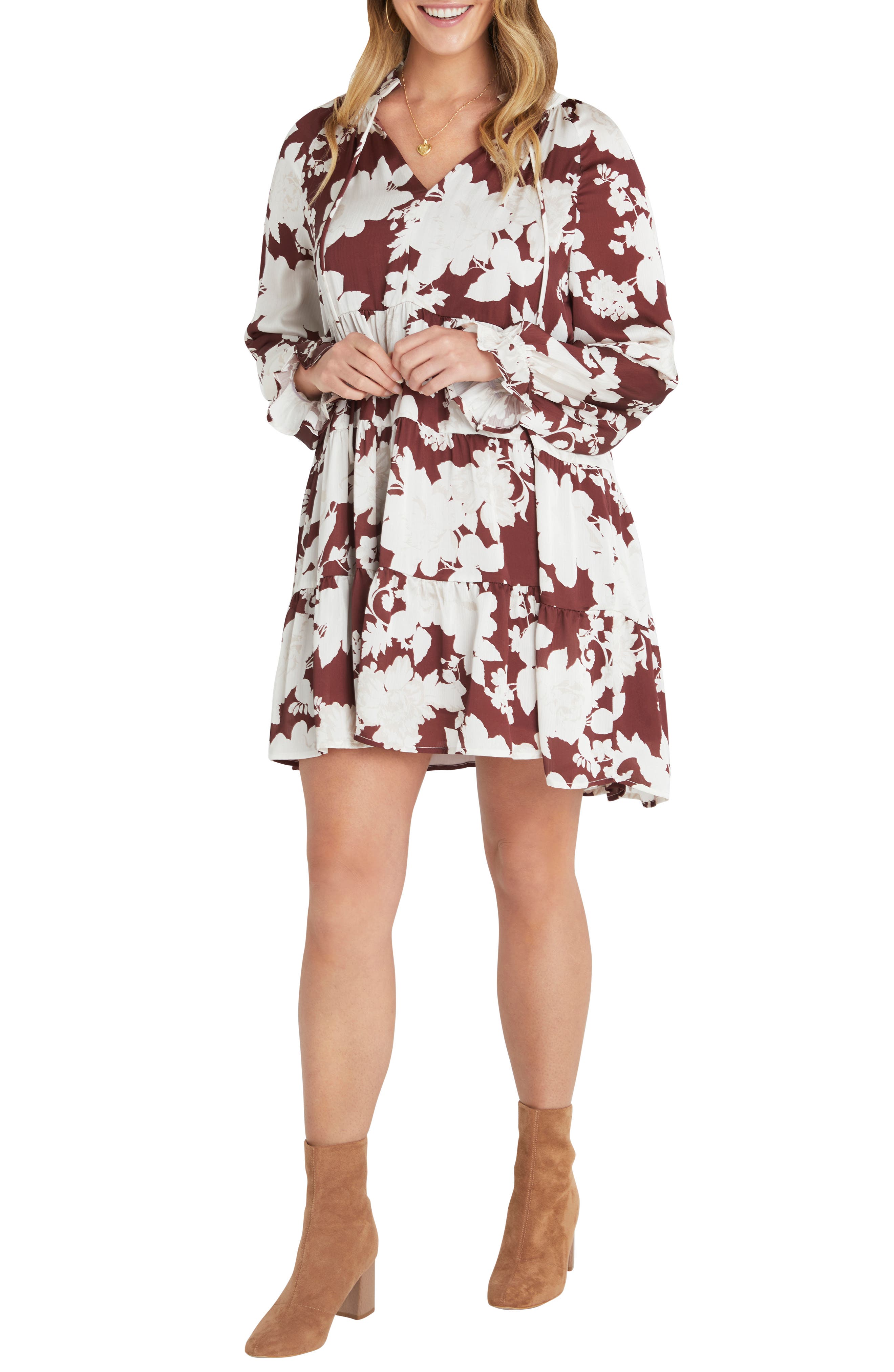 baby doll long sleeve dress