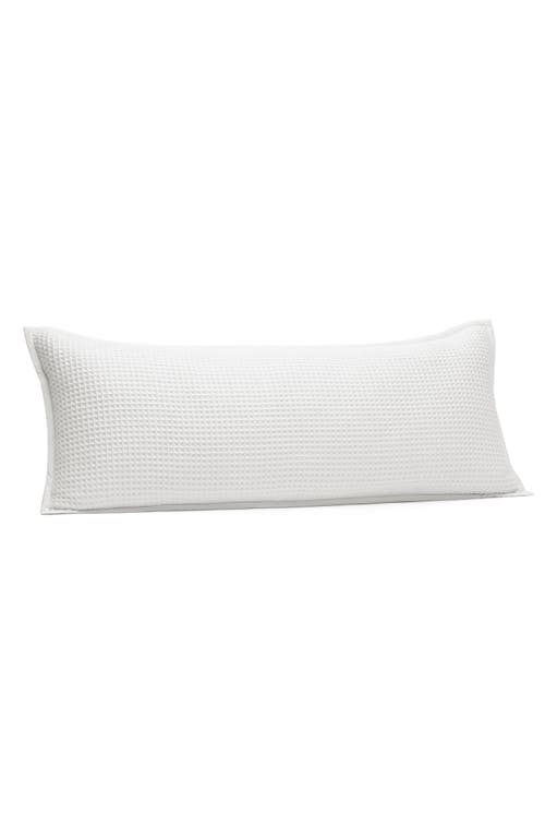 Boll & Branch Organic Cotton Waffle Accent Pillow Cover in White at Nordstrom