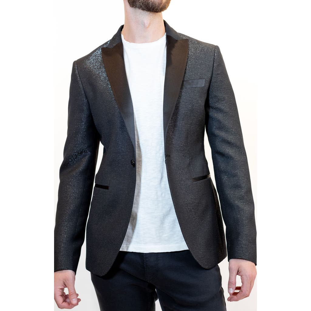 John Varvatos Bonnie Wool Blend Dinner Jacket in Black