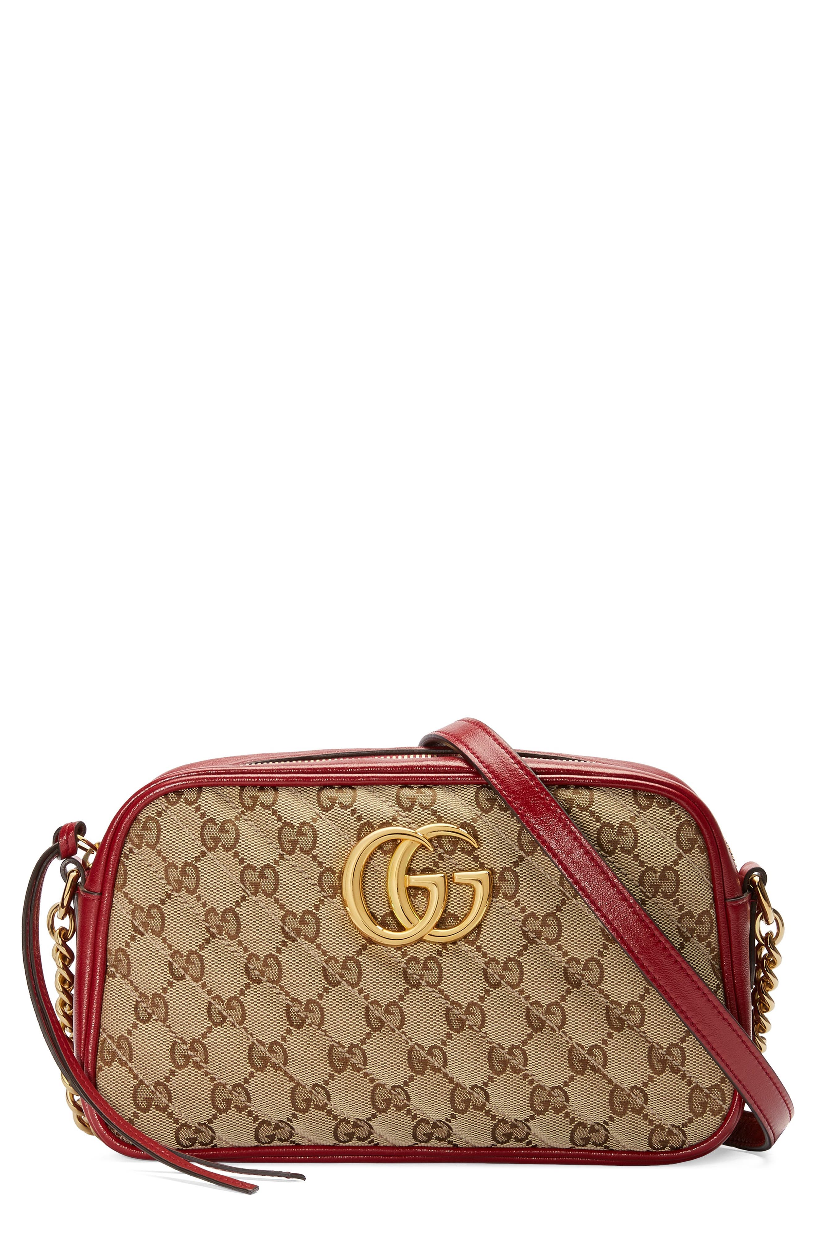 gg marmont small quilted camera bag
