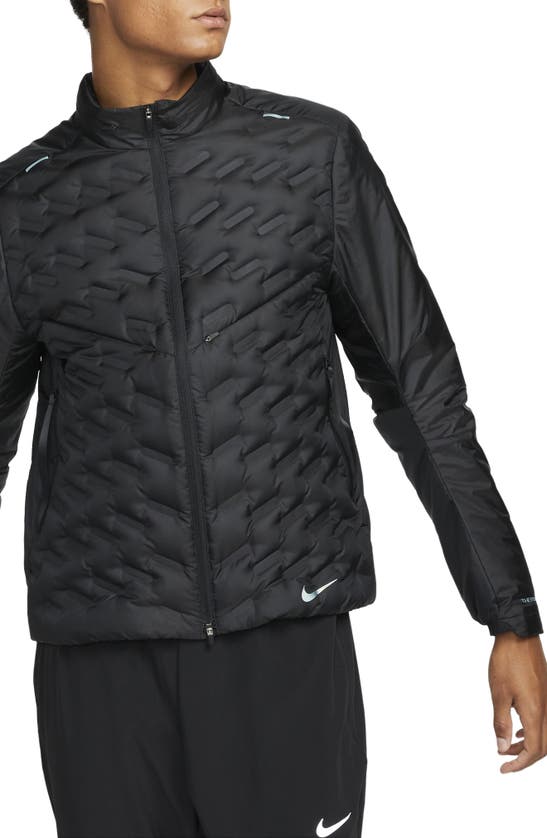 NIKE THERMA-FIT QUILTED RUNNING JACKET