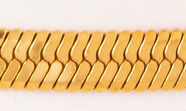 Eye Candy Los Angeles Ambre Set Of 4 Imitation Pearl & Chain Bracelets In Gold