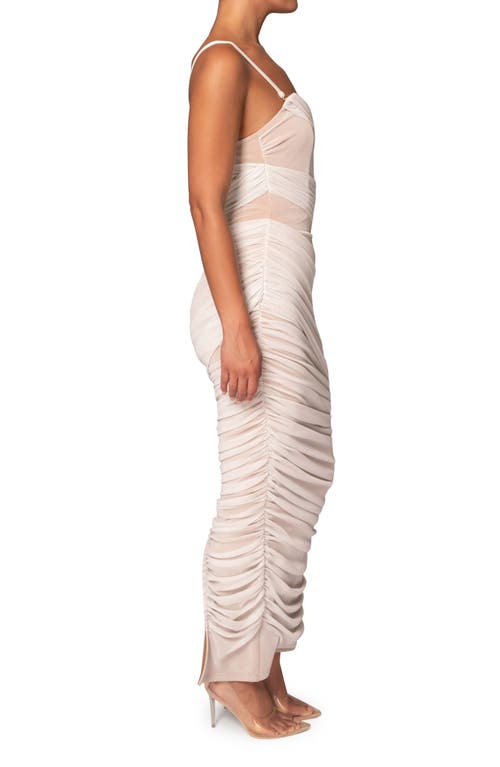 Shop Jluxlabel Catalina Metallic Sleeveless Knit Maxi Dress In White