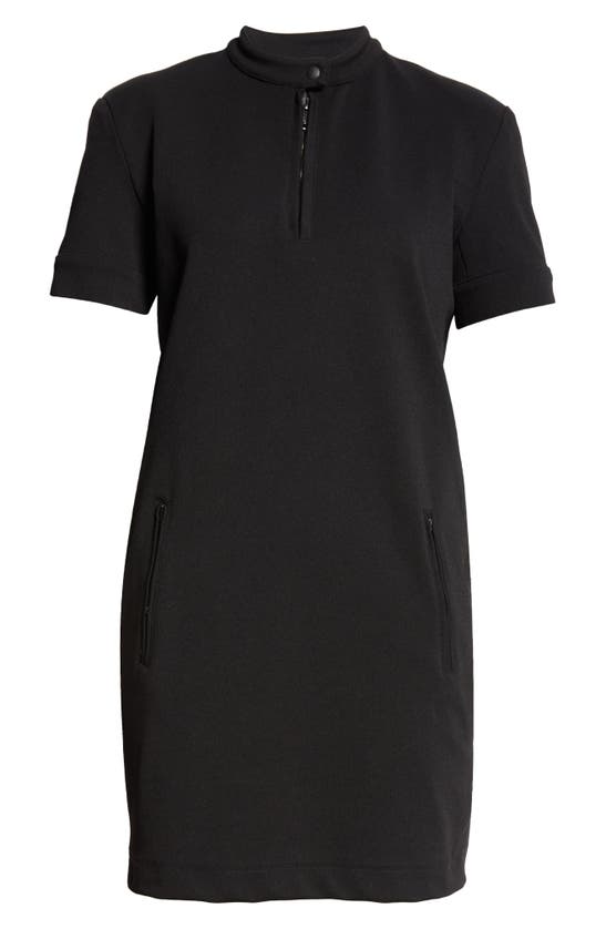 Shop Max Mara Lord Twill Knit Shift Dress In Black