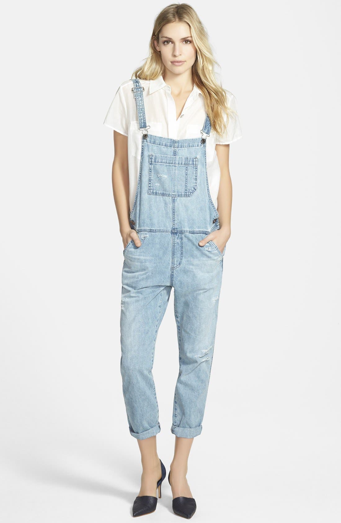 AG 'Finn' Crop Overalls (Swash) Nordstrom