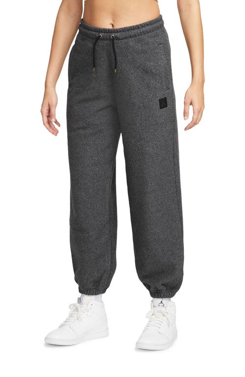 Flight Fleece Jogger Sweatpants in Black Heather