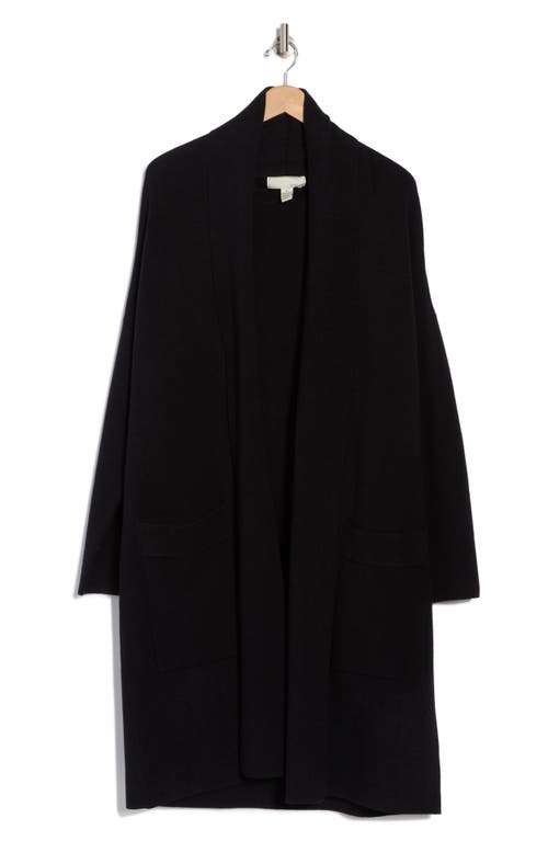 By Design Alica Open Front Cardigan In Black