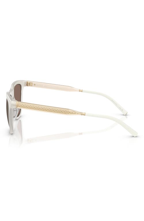 Oliver Peoples 51mm Polarized Pillow Sunglasses In White