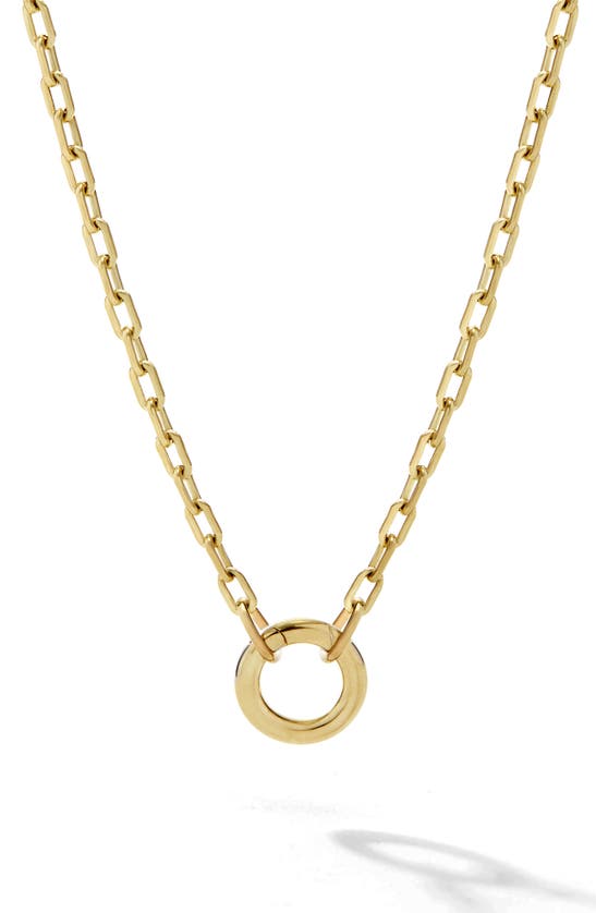 Shop Cast The Mini Link Pendant Necklace In Yellow Gold