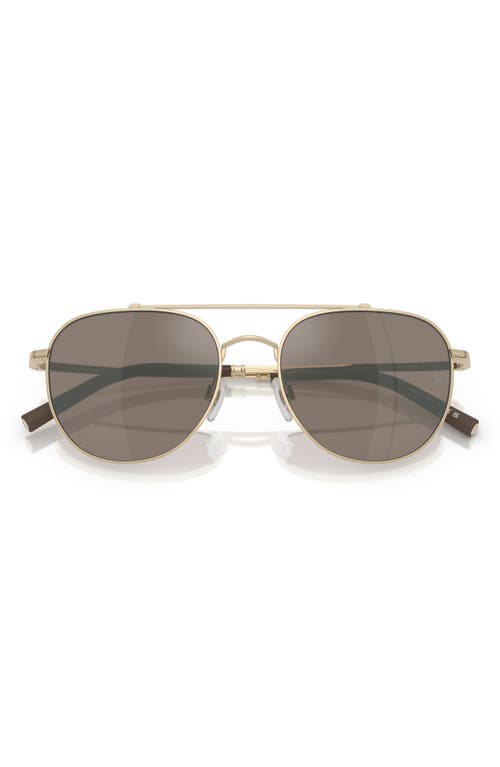 Oliver Peoples X Roger Federer 54mm Pilot Sunglasses In Gold
