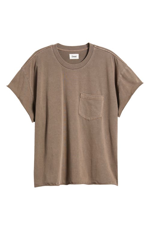 Shop Elwood Drummer Cut Off T-shirt In Tobacco