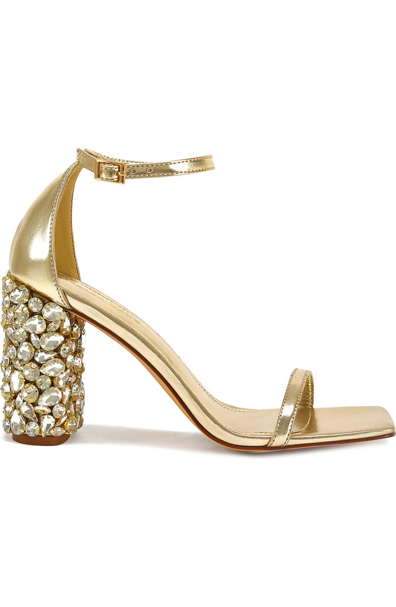AZALEA WANG Bernelle Ankle Strap Sandal, Alternate, color, Gold
